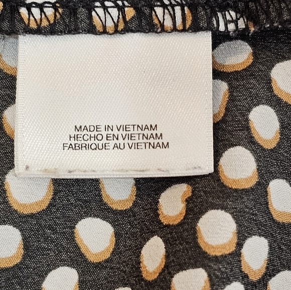 Nine West Polka Dot Lightweight Tank with Keyhole Neckline XL - Picture 7 of 9